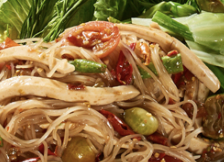 ตำเส้นเล็กหมูยอ